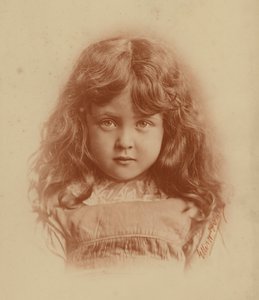 Liten flicka (s/v foto) av English Photographer