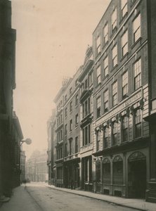Lombard Street, London; fotografera; daterad juni 1885 av English Photographer