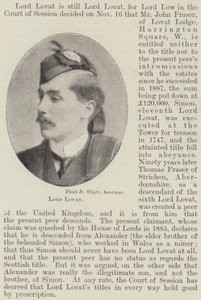 Lord Lovat av English Photographer