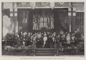 Lord Roberts öppnar sjö- och militärutställningen på Crystal Palace av English Photographer
