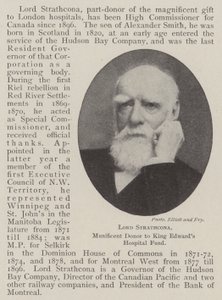 Lord Strathcona, Munificent donator till King Edwards Hospital Fund