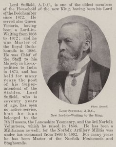 Lord Suffield, ADC, Ny Lord-in-Waiting till kungen av English Photographer