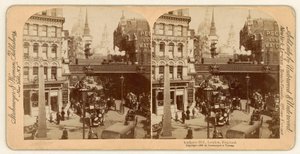 Ludgate Hill, stereoskopisk vy av English Photographer