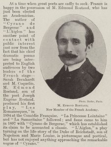 M Edmond Rostand, ny ledamot av den franska akademin av English Photographer