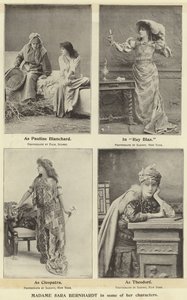 Madame Sara Bernhardt i några av sina karaktärer