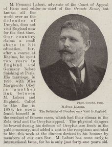 Maitre Labori, Dreyfus försvarare, på besök i England av English Photographer