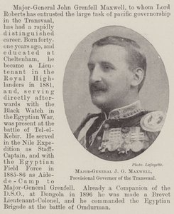 Generalmajor J G Maxwell, provisorisk guvernör i Transvaal av English Photographer