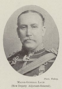 Generalmajor Laye, ny biträdande generaladjutant av English Photographer