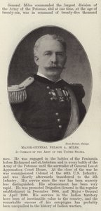 Generalmajor Nelson A Miles, befäl över USA:s armé av English Photographer