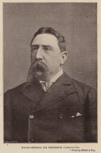 Generalmajor Sir Frederick Carrington (s/v foto) av English Photographer