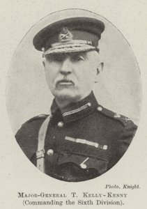 Generalmajor T Kelly-Kenny, befälhavare för sjätte divisionen av English Photographer