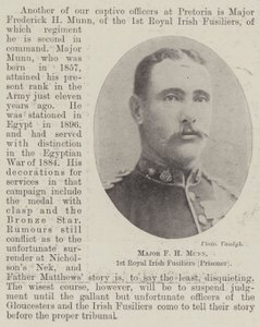 Major F H Munn, 1st Royal Irish Fusiliers (fånge) av English Photographer