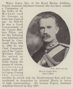 Major James Bor, ny CMG av English Photographer