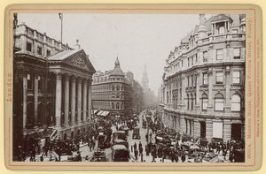 Mansion House, Queen Victoria Street, Poultry, London av English Photographer