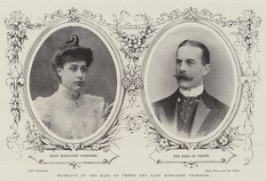 Äktenskap mellan Earl of Crewe och Lady Margaret Primrose av English Photographer