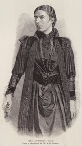 Mary Augusta Ward, engelsk romanförfattare (litho) av English Photographer