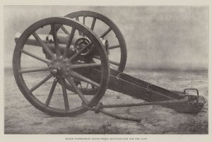 Maxim-Nordenfeldt Quick-Firing Mountain-gun för udden av English Photographer