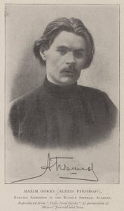 Maxim Gorkij (Alexis Pyeshkov), vägrade tillträde till den ryska kejserliga akademin av English Photographer