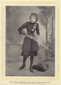 Miss Ettie Williams, som Lieut Wren i The Queens Prize