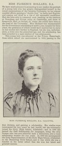 Miss Florence Holland, BA, Calcutta av English Photographer