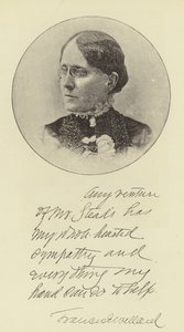 Fröken Frances E Willard av English Photographer