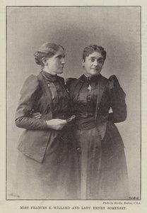 Miss Frances E Willard och Lady Henry Somerset av English Photographer