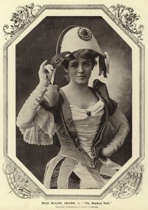 Miss Maude Adams, i The Masked Ball av English Photographer