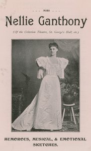 Miss Nellie Ganthony från Criterion Theatre av English Photographer