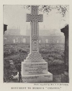 Monument till Burnss Chloris av English Photographer