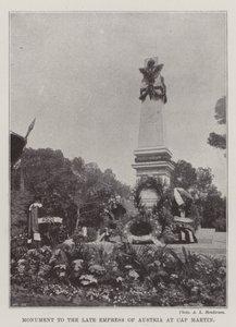 Monument till den sena kejsarinnan av Österrike på Cap Martin av English Photographer