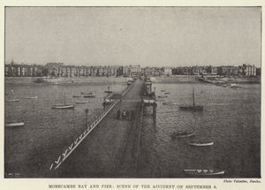Morecambe Bay and Pier, olycksplatsen den 9 september av English Photographer