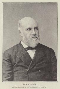 A H Haggis, vice ordförande i London County Council av English Photographer