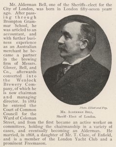 Herr Alderman Bell, tillträdande sheriff i London av English Photographer