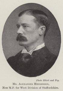 Alexander Henderson, ny MP för West Division of Staffordshire av English Photographer