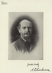 Herr Algernon C Swinburne av English Photographer