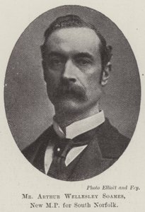 Arthur Wellesley Soames, ny parlamentsledamot för South Norfolk av English Photographer