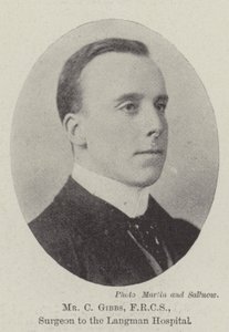 Mr C Gibbs, FRCS, kirurg till Langman Hospital av English Photographer