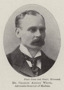 Charles Arnold White, generaladvokat i Madras av English Photographer