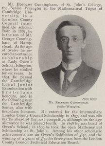 Mr Ebenezer Cunningham, senior Wrangler av English Photographer
