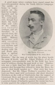 Mr Edgar Wallace, krigskorrespondent för Daily Mail av English Photographer