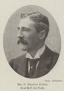 Mr G Denison Faber, ny MP för York av English Photographer