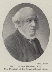 Mr J Carvell Williams, MP, ny ordförande för Congregational Union av English Photographer