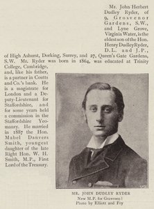 Mr John Dudley Ryder av English Photographer