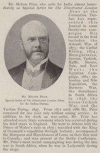 Mr Melton Prior, specialkonstnär för The Illustrated London News för indiska Durbar av English Photographer