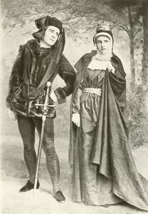 Mr R Manseld och Miss B Cameron som Richard III och Lady Anne (gravyr) av English Photographer