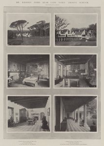 Mr Rhodes Home nära Kapstaden, Groote Schuur av English Photographer