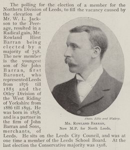 Mr Rowland Barran, ny MP för North Leeds av English Photographer