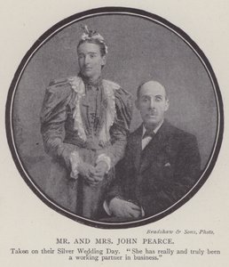Herr och fru John Pearce (svartvitt foto) av English Photographer
