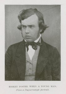 Myles Birket Foster, engelsk konstnär, som ung man (s/v foto) av English Photographer