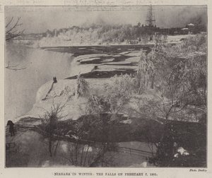 Niagara in Winter, the Falls den 7 februari 1901 av English Photographer
